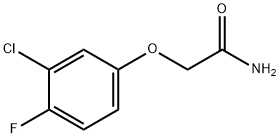 2-(3-chloro-4-fluorophenoxy)acetamide 结构式