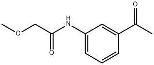 N-(3-acetylphenyl)-2-methoxyacetamide 结构式