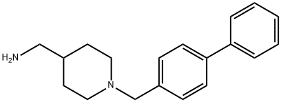 [1,1'-biphenyl]-4-yl-N-(4-piperidinylmethyl)methanamine 结构式