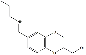 2-{2-methoxy-4-[(propylamino)methyl]phenoxy}ethanol 结构式
