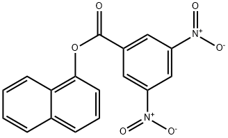 1-(3,5-DINITROBENZOATE) 1-NAPHTHALENOL 结构式