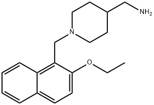 N-[(2-ethoxy-1-naphthyl)methyl]-N-(4-piperidinylmethyl)amine 结构式