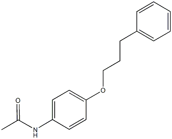 N-[4-(3-phenylpropoxy)phenyl]acetamide 结构式