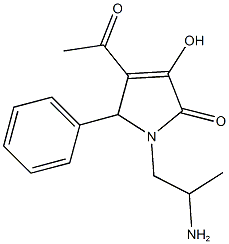 4-acetyl-1-(2-aminopropyl)-3-hydroxy-5-phenyl-1,5-dihydro-2H-pyrrol-2-one 结构式