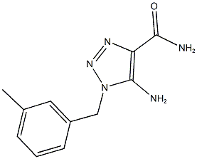 5-amino-1-(3-methylbenzyl)-1H-1,2,3-triazole-4-carboxamide 结构式