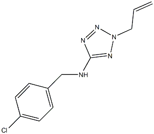 2-allyl-N-(4-chlorobenzyl)-2H-tetraazol-5-amine 结构式