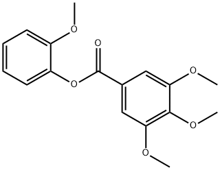 2-methoxyphenyl 3,4,5-trimethoxybenzoate 结构式