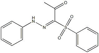 1-(phenylhydrazono)-1-(phenylsulfonyl)acetone 结构式