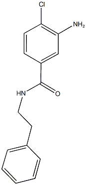 3-amino-4-chloro-N-(2-phenylethyl)benzamide 结构式
