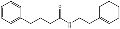 N-[2-(1-cyclohexen-1-yl)ethyl]-4-phenylbutanamide 结构式