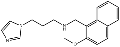 3-(1H-imidazol-1-yl)-N-[(2-methoxy-1-naphthyl)methyl]-1-propanamine 结构式