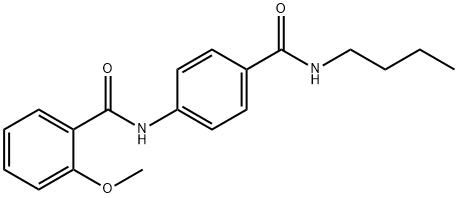 N-{4-[(butylamino)carbonyl]phenyl}-2-methoxybenzamide 结构式