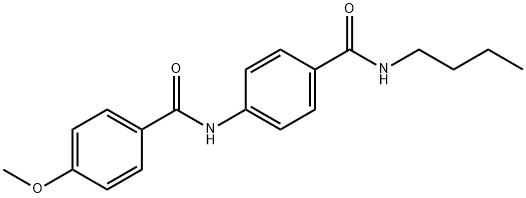 N-{4-[(butylamino)carbonyl]phenyl}-4-methoxybenzamide 结构式