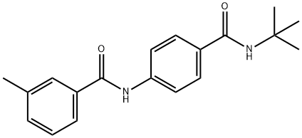 N-{4-[(tert-butylamino)carbonyl]phenyl}-3-methylbenzamide 结构式