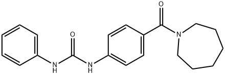 N-[4-(1-azepanylcarbonyl)phenyl]-N'-phenylurea 结构式