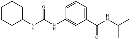 3-{[(cyclohexylamino)carbonyl]amino}-N-isopropylbenzamide 结构式