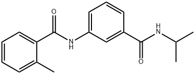 N-{3-[(isopropylamino)carbonyl]phenyl}-2-methylbenzamide 结构式