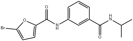 5-bromo-N-{3-[(isopropylamino)carbonyl]phenyl}-2-furamide 结构式