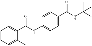 N-{4-[(tert-butylamino)carbonyl]phenyl}-2-methylbenzamide 结构式