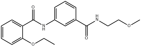 2-ethoxy-N-(3-{[(2-methoxyethyl)amino]carbonyl}phenyl)benzamide 结构式