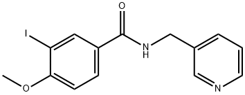 3-iodo-4-methoxy-N-(3-pyridinylmethyl)benzamide 结构式