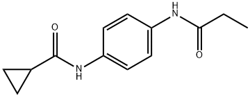 N-[4-(propionylamino)phenyl]cyclopropanecarboxamide 结构式