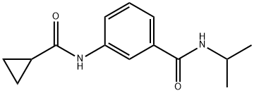 3-[(cyclopropylcarbonyl)amino]-N-isopropylbenzamide 结构式