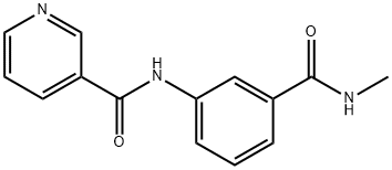 N-{3-[(methylamino)carbonyl]phenyl}nicotinamide 结构式