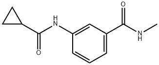 3-[(cyclopropylcarbonyl)amino]-N-methylbenzamide 结构式