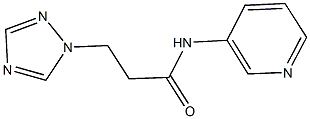 N-(3-pyridinyl)-3-(1H-1,2,4-triazol-1-yl)propanamide 结构式