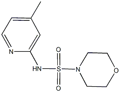 N-(4-methyl-2-pyridinyl)-4-morpholinesulfonamide 结构式