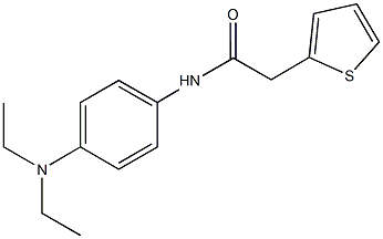 N-[4-(diethylamino)phenyl]-2-(2-thienyl)acetamide 结构式