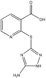 2-[(5-amino-1H-1,2,4-triazol-3-yl)sulfanyl]nicotinic acid 结构式