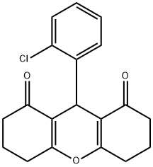 9-(2-chlorophenyl)-3,4,5,6,7,9-hexahydro-1H-xanthene-1,8(2H)-dione 结构式