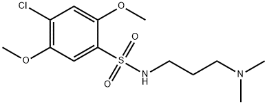 4-chloro-N-[3-(dimethylamino)propyl]-2,5-dimethoxybenzenesulfonamide 结构式