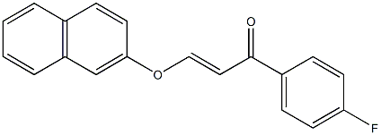 1-(4-fluorophenyl)-3-(2-naphthyloxy)-2-propen-1-one 结构式