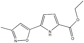 ethyl 5-(3-methyl-5-isoxazolyl)-1H-pyrrole-2-carboxylate 结构式