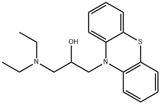 1-(diethylamino)-3-(10H-phenothiazin-10-yl)-2-propanol 结构式