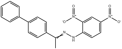 1-[1,1'-biphenyl]-4-ylethanone {2,4-dinitrophenyl}hydrazone 结构式