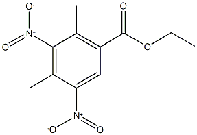 ethyl 3,5-dinitro-2,4-dimethylbenzoate 结构式