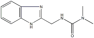 N'-(1H-benzimidazol-2-ylmethyl)-N,N-dimethylurea 结构式