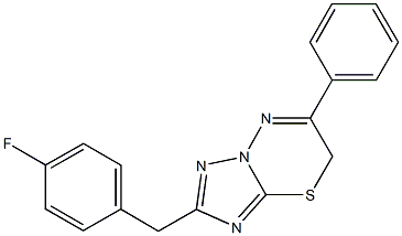 2-(4-fluorobenzyl)-6-phenyl-7H-[1,2,4]triazolo[5,1-b][1,3,4]thiadiazine 结构式