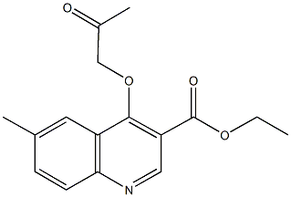 ethyl 6-methyl-4-(2-oxopropoxy)-3-quinolinecarboxylate 结构式
