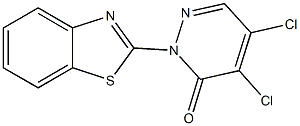 2-(1,3-benzothiazol-2-yl)-4,5-dichloro-3(2H)-pyridazinone 结构式