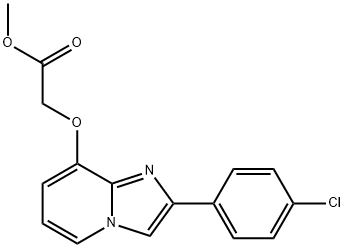 methyl {[2-(4-chlorophenyl)imidazo[1,2-a]pyridin-8-yl]oxy}acetate 结构式
