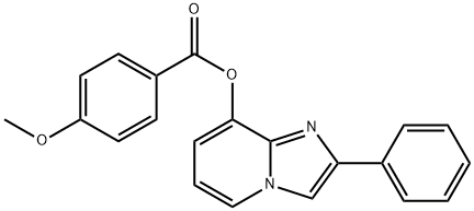 2-phenylimidazo[1,2-a]pyridin-8-yl 4-methoxybenzoate 结构式