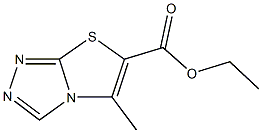 ethyl 5-methyl[1,3]thiazolo[2,3-c][1,2,4]triazole-6-carboxylate 结构式