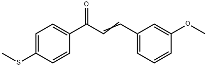 3-(3-methoxyphenyl)-1-[4-(methylsulfanyl)phenyl]-2-propen-1-one 结构式