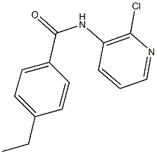 N-(2-chloro-3-pyridinyl)-4-ethylbenzamide 结构式