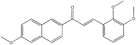 3-(2,3-dimethoxyphenyl)-1-(6-methoxy-2-naphthyl)-2-propen-1-one 结构式